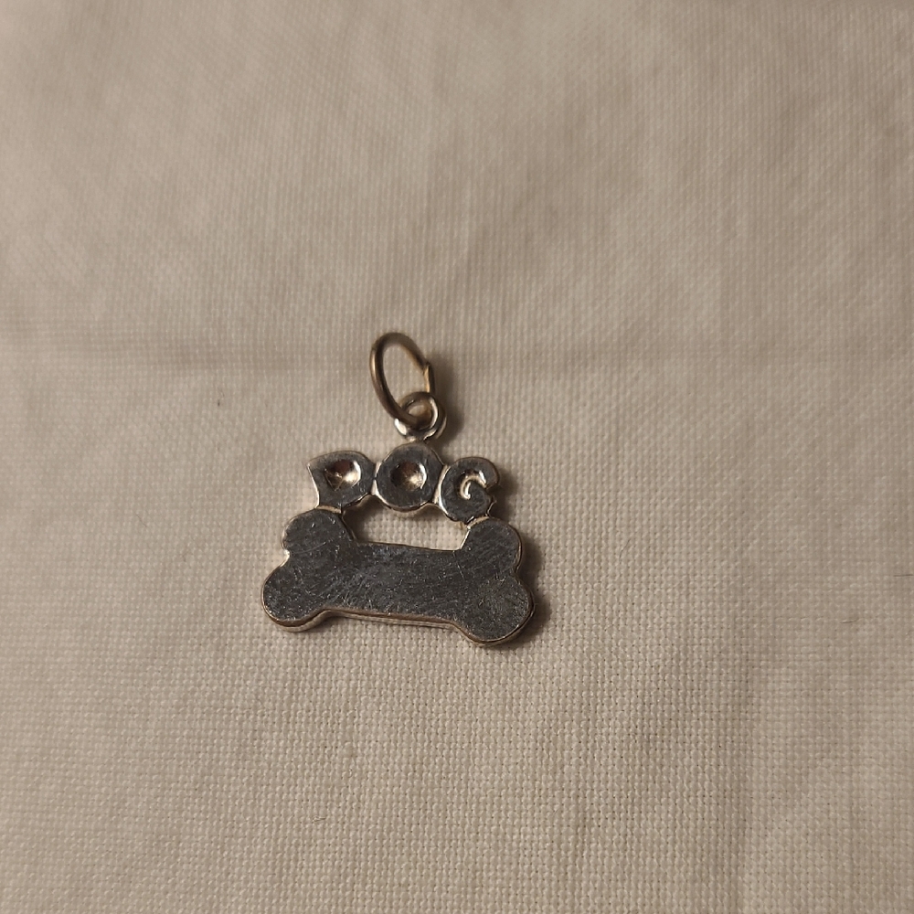 Sterling 925 Silver Dog Bone Charm Pendant